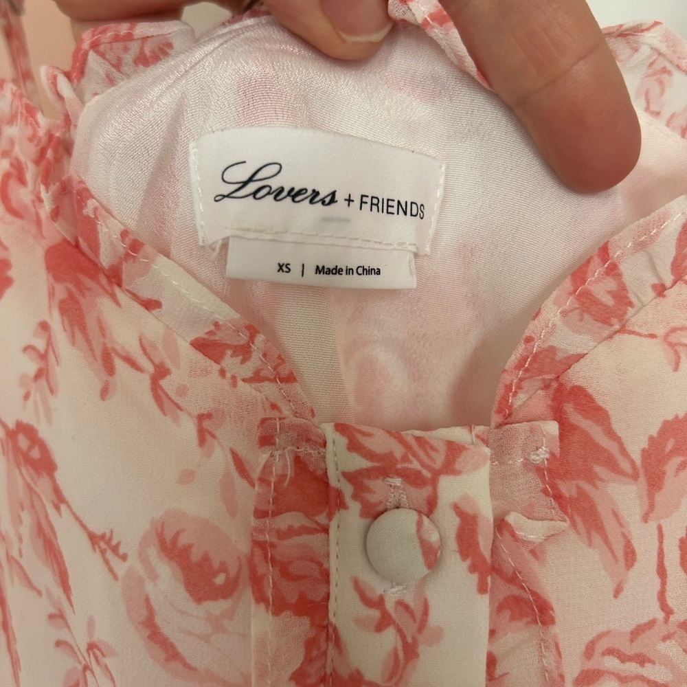 Lovers + Friends Pink Floral Blouse - Picture 4 of 8